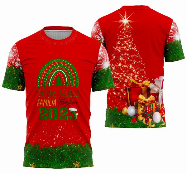 Estampa Camisa de Natal 2025 - Sublimação - Modelo 17