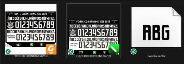 Fonte Corinthians 2022 - 2023