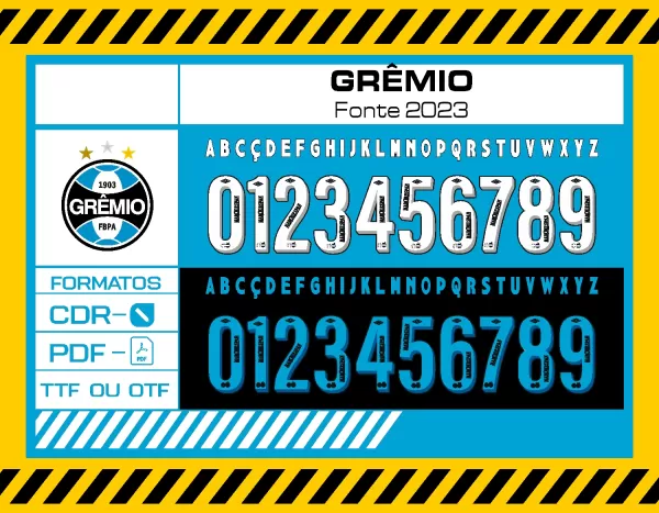 Fonte Grêmio Umbro 2023 - 2024 - CDR - PDF - TTF