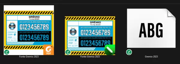 Fonte Grêmio Umbro 2023 - 2024 - CDR - PDF - TTF