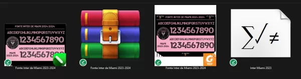 Fonte Inter de Miami 2023 - 2024