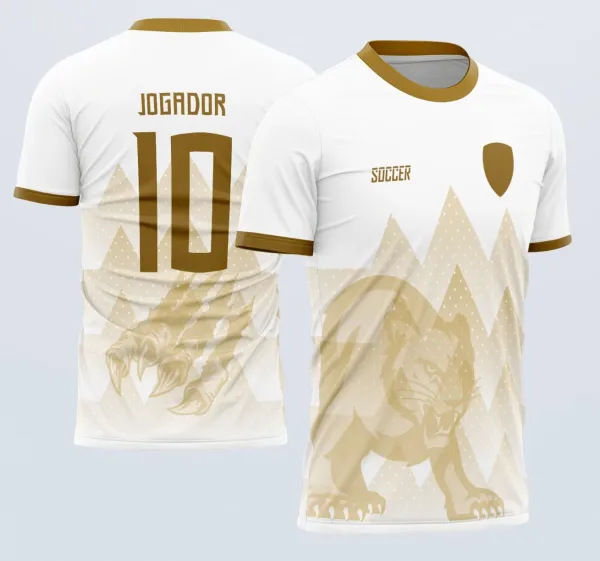 InterClasse Arte Vetor Camisa 2023 Pantera Dourada