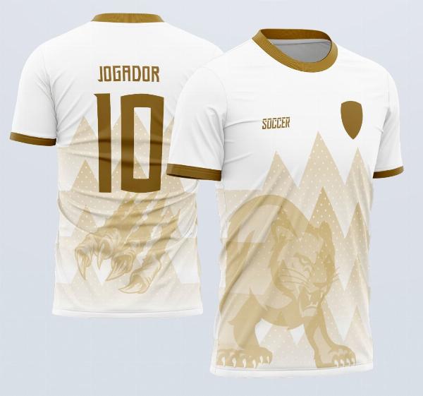 InterClasse Arte Vetor Camisa 2023 Pantera Dourada