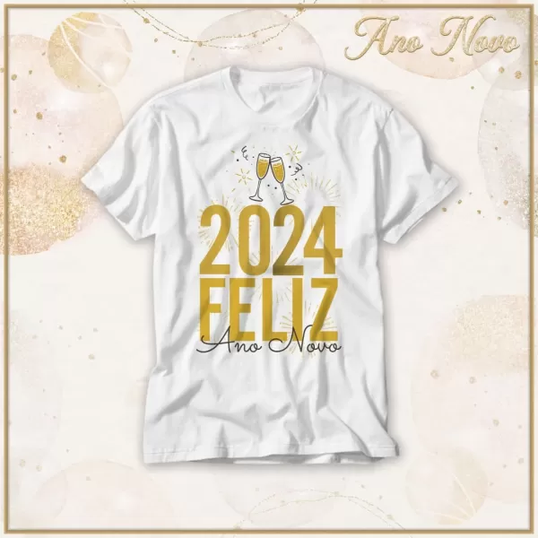 Kit 15 Artes Vetor para Camisa Ano Novo 2024 cdr x7