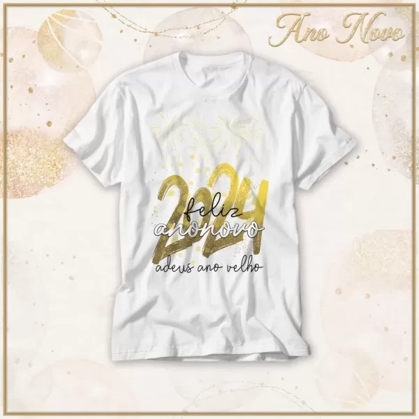 Kit 15 Artes Vetor para Camisa Ano Novo 2024 cdr x7