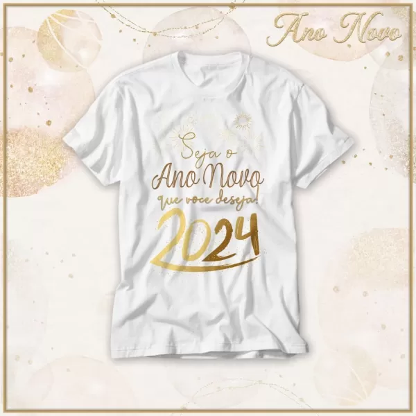 Kit 15 Artes Vetor para Camisa Ano Novo 2024 cdr x7