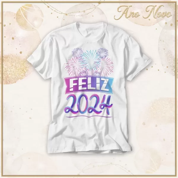 Kit 15 Artes Vetor para Camisa Ano Novo 2024 cdr x7