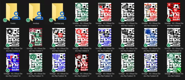 Kit 20 Artes Prontas Para Camisas Dia Dos Pais 2023 Torcedor Vol 03 Kit 20 Artes Prontas Para Camisas Dia Dos Pais 2023 Torcedor Vol 03