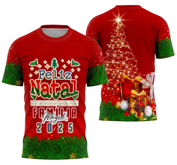 Modelo de Camisa de Natal 2025