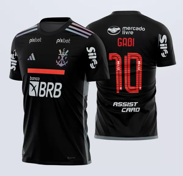 Template Camisa Futebol FLAMENGO TERCEIRA 2022-23 - Vetor - Acesso