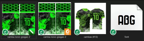 Template Camisa Futebol InterClasse Dragão Real Verde 2023