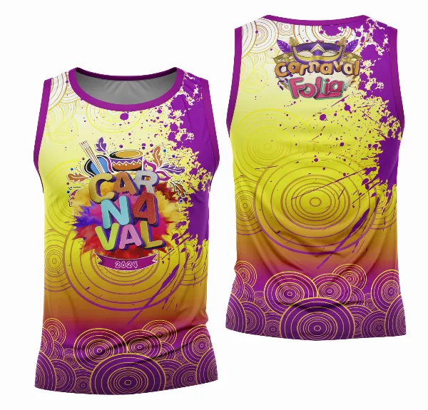 Arte Camisa Bloco Abadá Sublimação Carnaval 2026 - Modelo 01