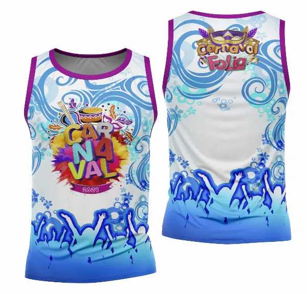 Arte Camisa Bloco Abadá Sublimação Carnaval 2026 - Modelo 02