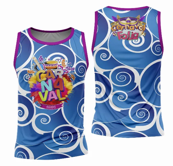 Arte Camisa Bloco Abadá Sublimação Carnaval 2026 - Modelo 03