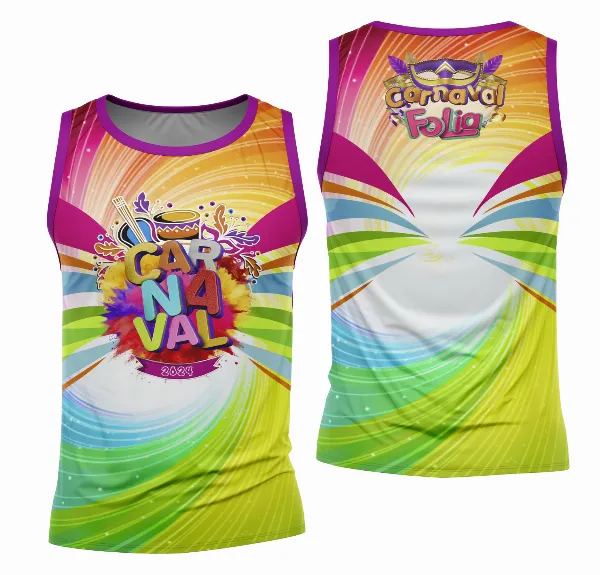 Arte Camisa Bloco Abadá Sublimação Carnaval 2026 - Modelo 04