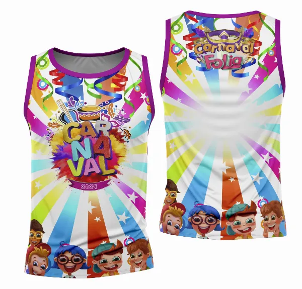 Arte Camisa Bloco Abadá Sublimação Carnaval 2026 - Modelo 06