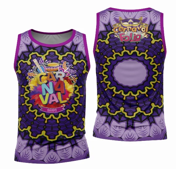 Arte Camisa Bloco Abadá Sublimação Carnaval 2026 - Modelo 102