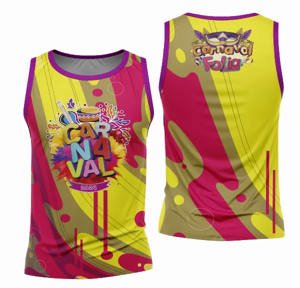 Arte Camisa Bloco Abadá Sublimação Carnaval 2026 - Modelo 103