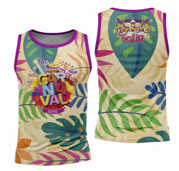 Arte Camisa Bloco Abadá Sublimação Carnaval 2026 - Modelo 105