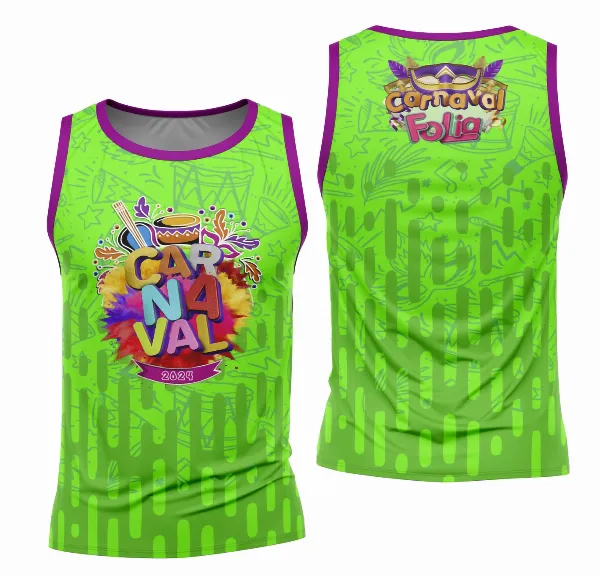 Arte Camisa Bloco Abadá Sublimação Carnaval 2026 - Modelo 106