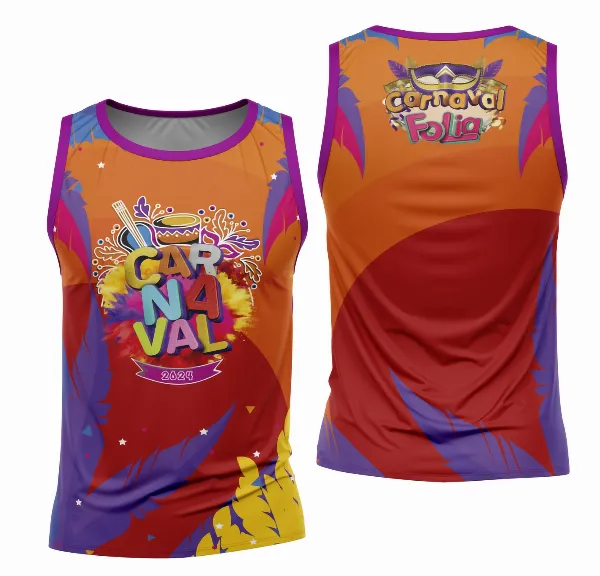 Arte Camisa Bloco Abadá Sublimação Carnaval 2026 - Modelo 108