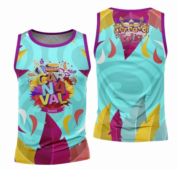 Arte Camisa Bloco Abadá Sublimação Carnaval 2026 - Modelo 109