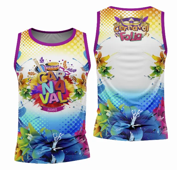 Arte Camisa Bloco Abadá Sublimação Carnaval 2026 - Modelo 11