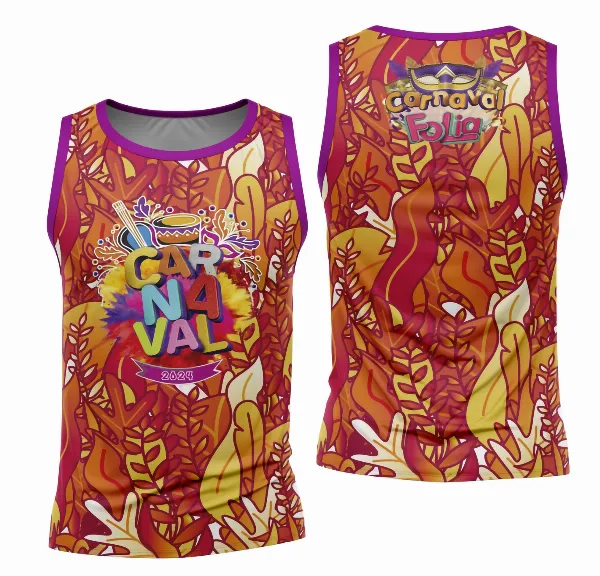 Arte Camisa Bloco Abadá Sublimação Carnaval 2026 - Modelo 111