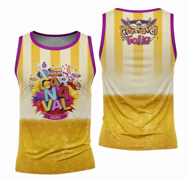 Arte Camisa Bloco Abadá Sublimação Carnaval 2026 - Modelo 113