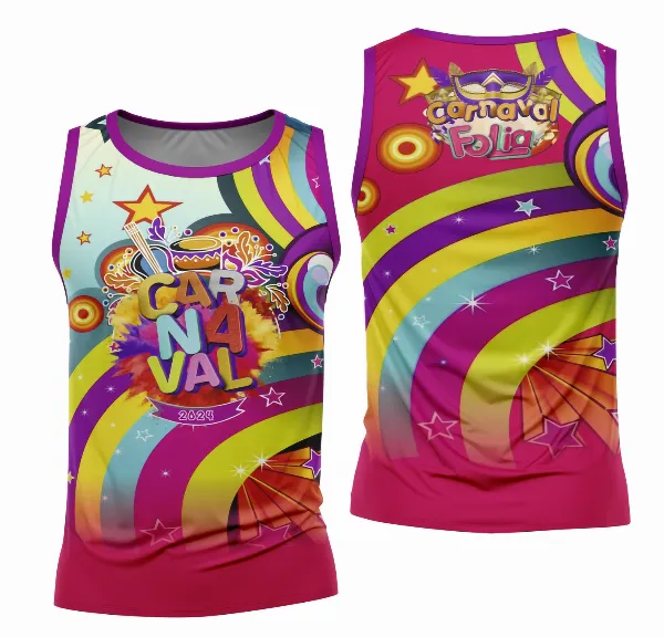 Arte Camisa Bloco Abadá Sublimação Carnaval 2026 - Modelo 115