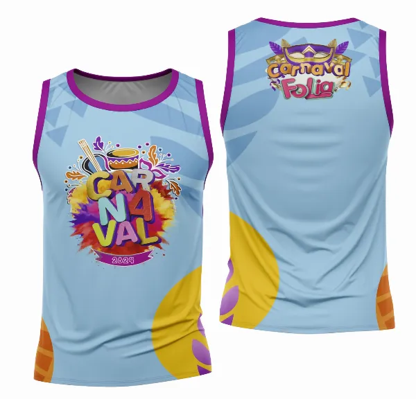 Arte Camisa Bloco Abadá Sublimação Carnaval 2026 - Modelo 123