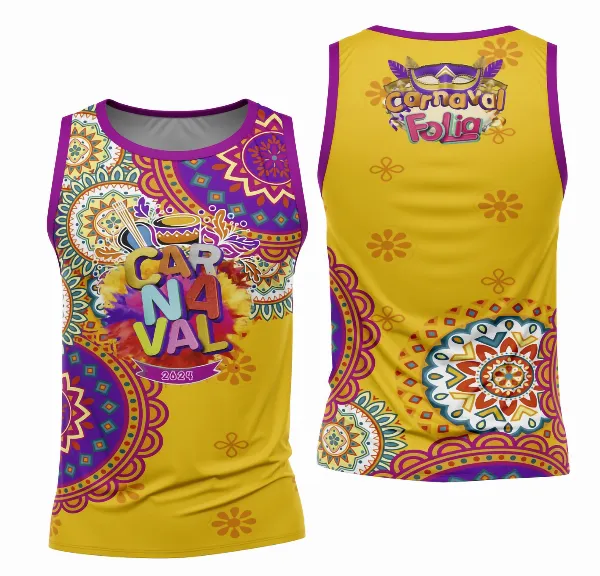 Arte Camisa Bloco Abadá Sublimação Carnaval 2026 - Modelo 125