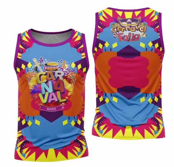 Arte Camisa Bloco Abadá Sublimação Carnaval 2026 - Modelo 128