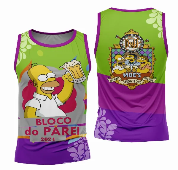 Arte Camisa Bloco Abadá Sublimação Carnaval 2026 - Modelo 129