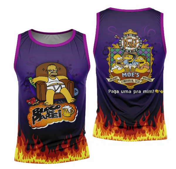 Arte Camisa Bloco Abadá Sublimação Carnaval 2026 - Modelo 130