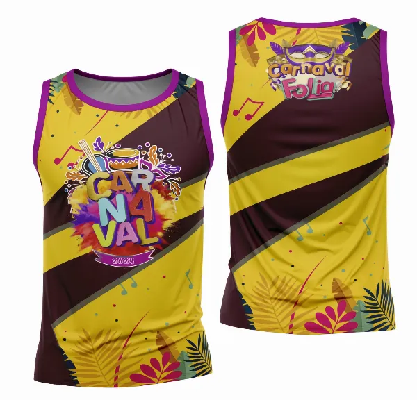 Arte Camisa Bloco Abadá Sublimação Carnaval 2026 - Modelo 136