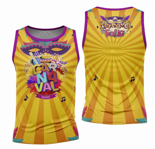 Arte Camisa Bloco Abadá Sublimação Carnaval 2026 - Modelo 137