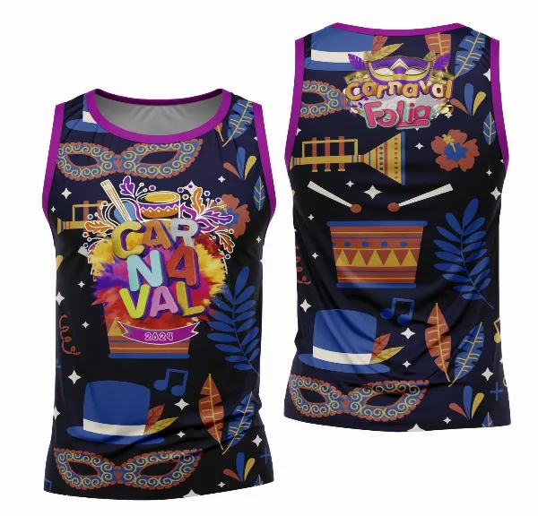 Arte Camisa Bloco Abadá Sublimação Carnaval 2026 - Modelo 138