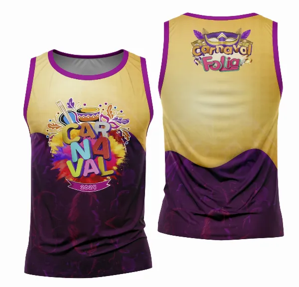 Arte Camisa Bloco Abadá Sublimação Carnaval 2026 - Modelo 141