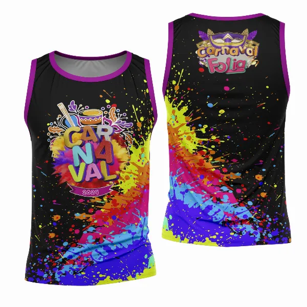 Arte Camisa Bloco Abadá Sublimação Carnaval 2026 - Modelo 142