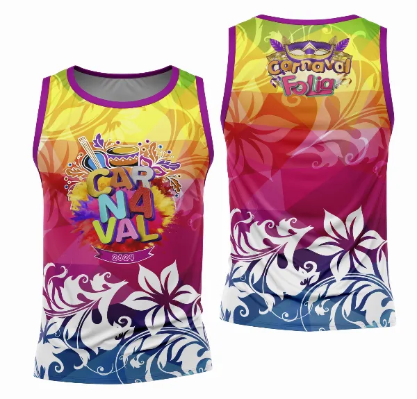 Arte Camisa Bloco Abadá Sublimação Carnaval 2026 - Modelo 18