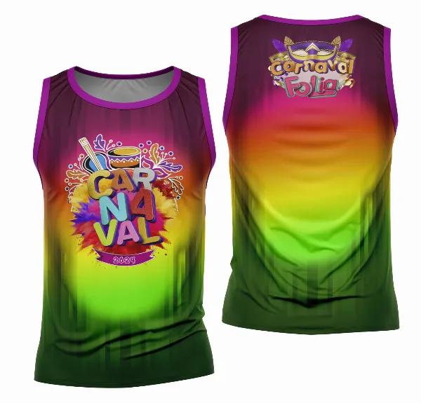 Arte Camisa Bloco Abadá Sublimação Carnaval 2026 - Modelo 27