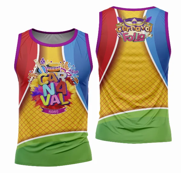 Arte Camisa Bloco Abadá Sublimação Carnaval 2026 - Modelo 28