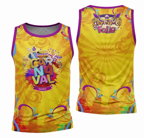 Arte Camisa Bloco Abadá Sublimação Carnaval 2026 - Modelo 31