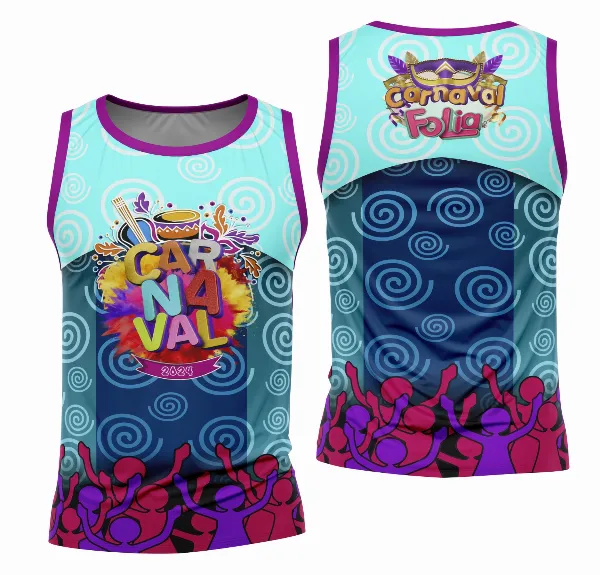 Arte Camisa Bloco Abadá Sublimação Carnaval 2026 - Modelo 33