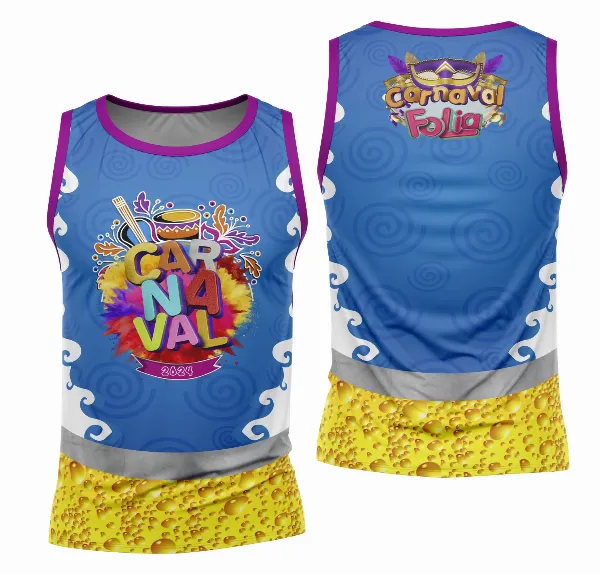 Arte Camisa Bloco Abadá Sublimação Carnaval 2026 - Modelo 36