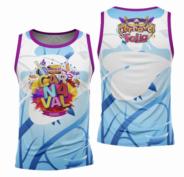 Arte Camisa Bloco Abadá Sublimação Carnaval 2026 - Modelo 39