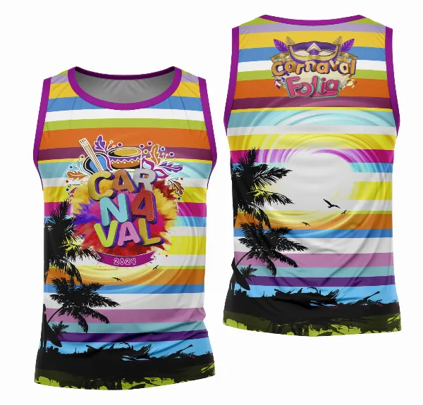 Arte Camisa Bloco Abadá Sublimação Carnaval 2026 - Modelo 41