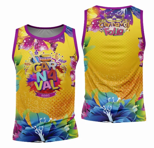 Arte Camisa Bloco Abadá Sublimação Carnaval 2026 - Modelo 46