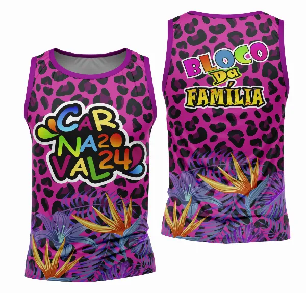 Arte Camisa Bloco Abadá Sublimação Carnaval 2026 - Modelo 51